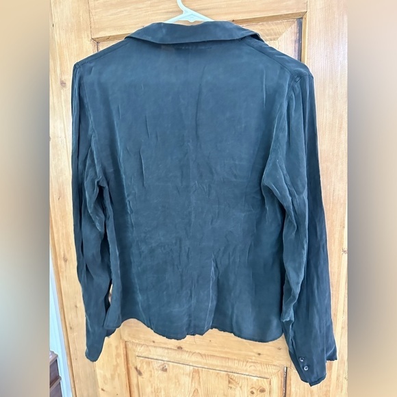 Kate Hill Black Silk Shirt Size 8 Vintage 90’s Y2K Whimsigoth Fairycore - Picture 5 of 7